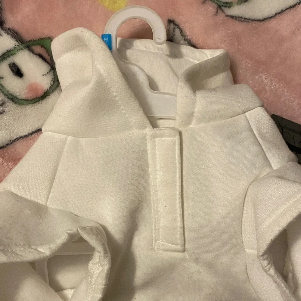 NEW-Little Angel Gold and White dog pet Hoodie